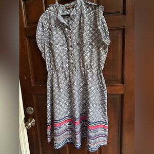 Speed Control Blue and Pink Dress | Size 1X | Pockets!